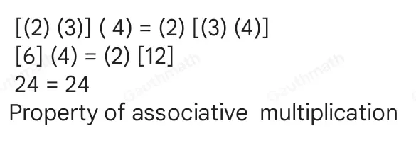 B Complete the following to make true statements, then, determine the properly applied. 6. [23]4=2[34] Ex:-25+0=underline -25 64=2 0+underline 33=33 Identity Property of Addition _ =24