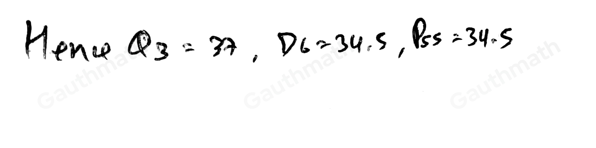 Learning Task 3A Consider the situation below and solve the following problem. Teacher Marites conducted a pretest in Mathematics for the First Quarter to 10 students of her advisory section. The following is the result of the test: 23 38 28 46 22 20 18 34 36 35. Determine and interpret the following: a 3rd quartile b. 6m decile c. 55th percentile