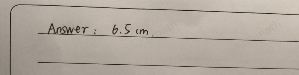 A regular pentagon is shown What is the length of the apothem, rounded to the nearest tenth? ○ 2.9 cm ○ 3.3 cm ○ 4.9 cm ○ 6.5 cm