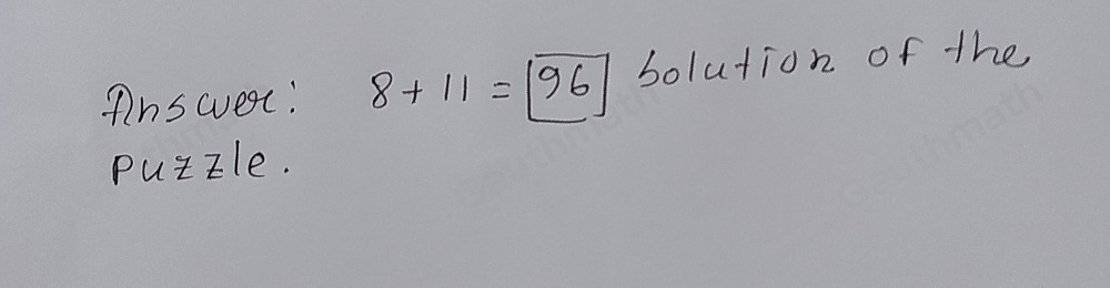 Can You Solve This ? Math Puzzles - IQ Test 1+4=5 2+5=12 3+6=21 8+11= ?