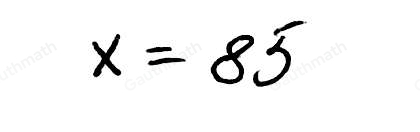 What is the value of x if 13,84,x is a Pythagorean triple? 85 86 94 97