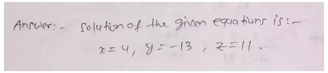 x+y+z=2 4x+2y+z=4 9x+3y+z=8