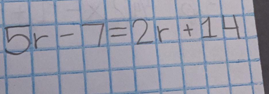 5r-7=2r+14