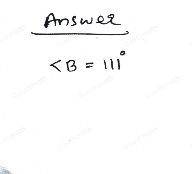 What is the measure of angle B of the pentagon? 。