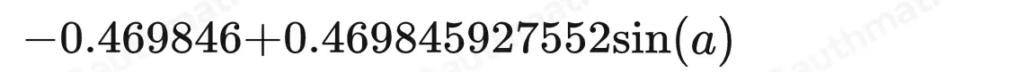 cos 125 ° cos 35 ° +sin 125 ° sin 35 ° sin a dengan . . . . A.1 D. 1/2 B. 1/2 square root of 3 E.0 C. - 1/2 square root of 3