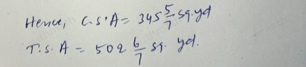 3 Solve for surface area 2 Points SA=2piR2 + piDH