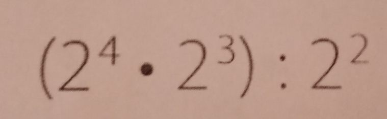 2⁴•2³:2²