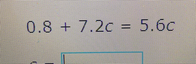 0.8+7.2c=5.6c